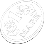 Deutsche Mark 1 Clip Art