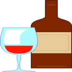 Wine & Glass 09 Clip Art