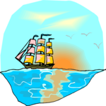 Ship 078 Clip Art