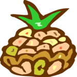 Pineapple 06 Clip Art