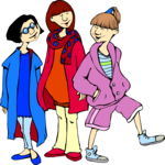 Teen Girls Clip Art