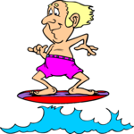 Surfer 32 Clip Art