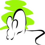 Mouse Sniffing Clip Art