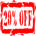 20% Off Clip Art