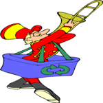 Recycling - Marching Band 1 Clip Art