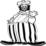 Clown - Fat Clip Art
