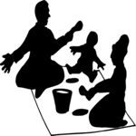 Picnic - Family Clip Art