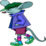 Rat Walking 1 Clip Art