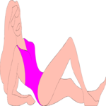 Sunbathing 22 Clip Art