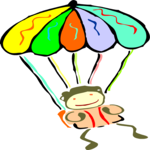 Sky Diving 1 Clip Art