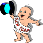 Baby New Year 09 Clip Art