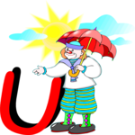 Clown U Clip Art