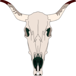 Steer Skull 13 Clip Art