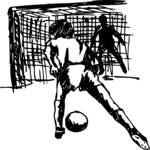 Soccer - Player 26 Clip Art