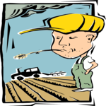 Farmer Spitting Clip Art