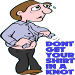 Shirt in a Knot Clip Art