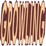 Growling - Title Clip Art