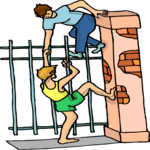 Climbing Fence Clip Art