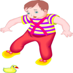 Toddler Walking 2 Clip Art