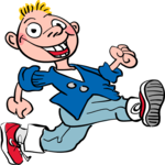 Boy Running 1 Clip Art