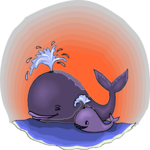 Whale 11 Clip Art