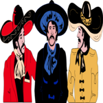 Three Amigos Clip Art