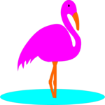 Flamingo 01 Clip Art