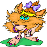 Troll with Jewelry Clip Art