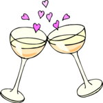 Toasting 2 Clip Art