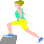 Aerobics - Step 2 Clip Art