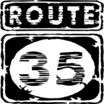 Highway - Route 35 Clip Art