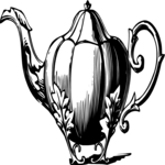 Antique Style Teapot 1 Clip Art