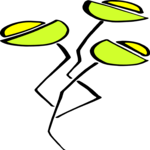 Stem Saucers Clip Art