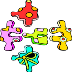Puzzle Pieces 6 Clip Art