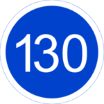 Speed 130 km 1 Clip Art