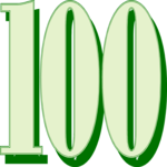 Numeral - 100 Clip Art