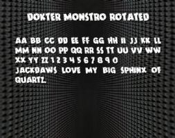 Dokter Monstro Rotated font