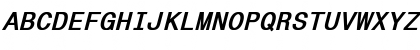 Monospace821 Bold Italic Font