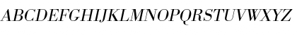 URWBodoniTLigWid Oblique Font