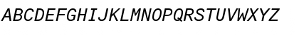 Arial Monospaced MT Italic Font