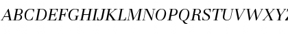 Basilia T Regular Italic Font