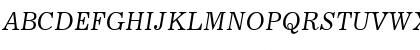 UkrainianJournal Italic Font