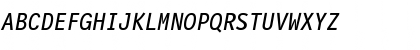 LetterGothicMono Italic Font