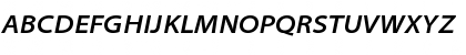 Myriad Pro Semibold SemiExtended Italic Font