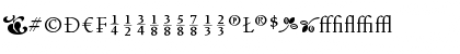 VendettaLightFractTF Regular Font