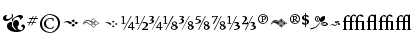 VendettaMediumFractions Regular Font