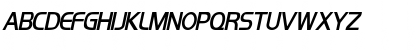 Orbit-Condensed Bold Italic Font