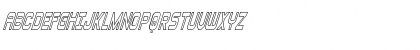 Blizzard Shaft Outline Italic Regular Font