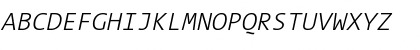 The Sans Mono- Italic Font