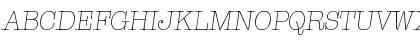 Typewriter-XlightIta Regular Font